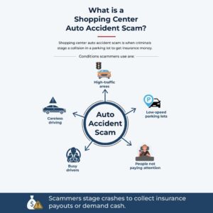 What is a Shopping Center Auto Accident Scam