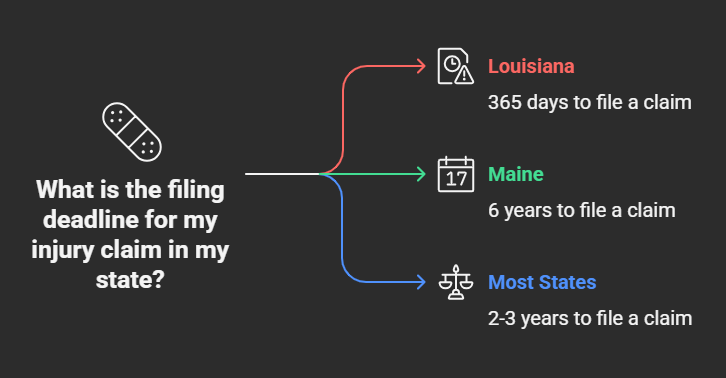 State-Specific Filing Deadlines for Injury Claims