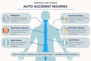 Common Low Impact Auto Accident Injuries