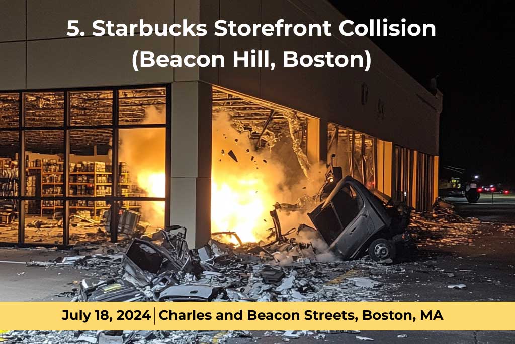 Starbucks Storefront Collision