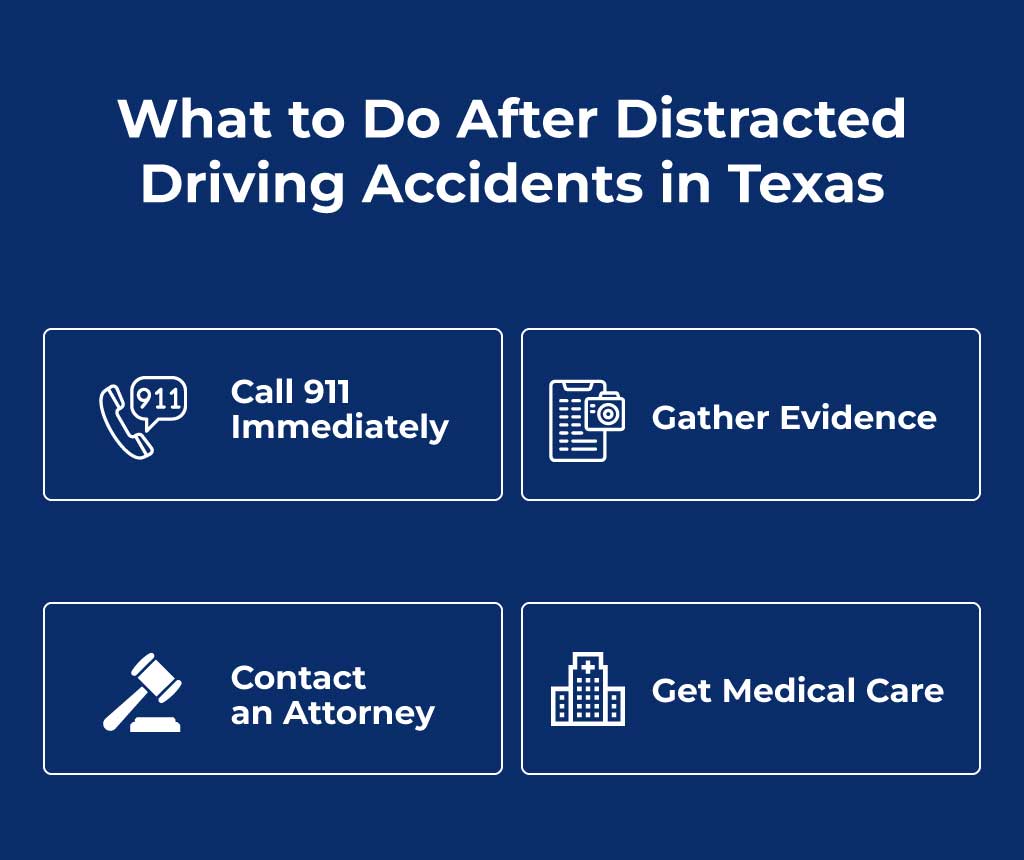 What to Do After Distracted Driving Accidents in Texas