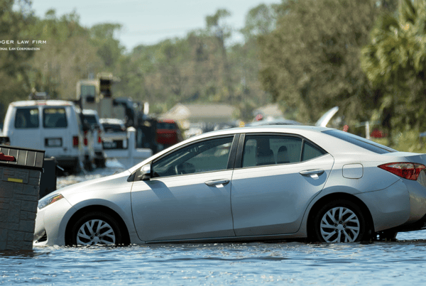 Car Accident Caused by Flooding