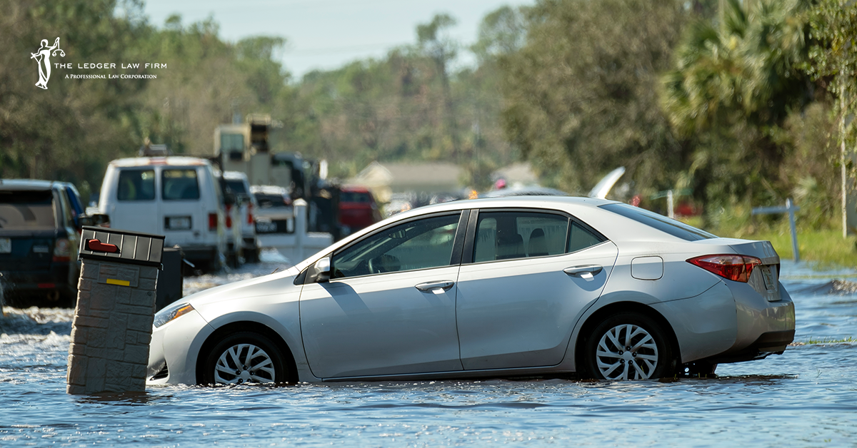 Car Accident Caused by Flooding