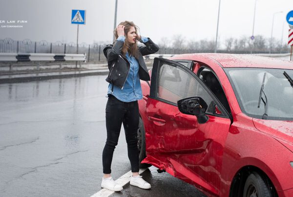 Single Car Accident Due to Weather
