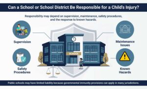 Can a School or School District Be Responsible for a Child's Injury