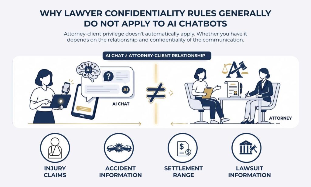 Why Lawyer Confidentiality Rules Generally Do Not Apply to AI Chatbots