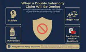 When a Double Indemnity Claim Will Be Denied
