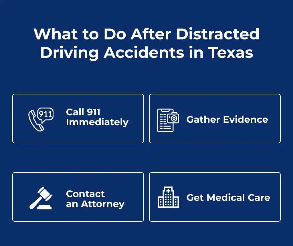 What to Do After Distracted Driving Accidents in Texas