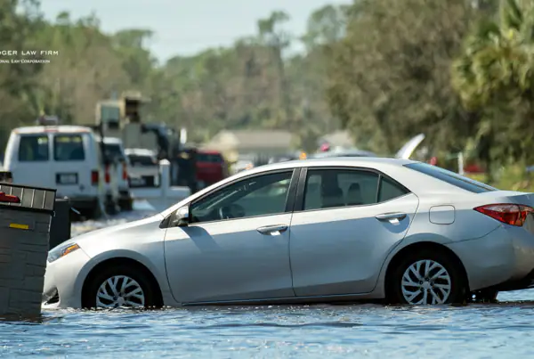 Car Accident Caused by Flooding