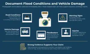 Document Flood Conditions and Vehicle Damage
