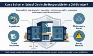Can a School or School District Be Responsible for a Child's Injury