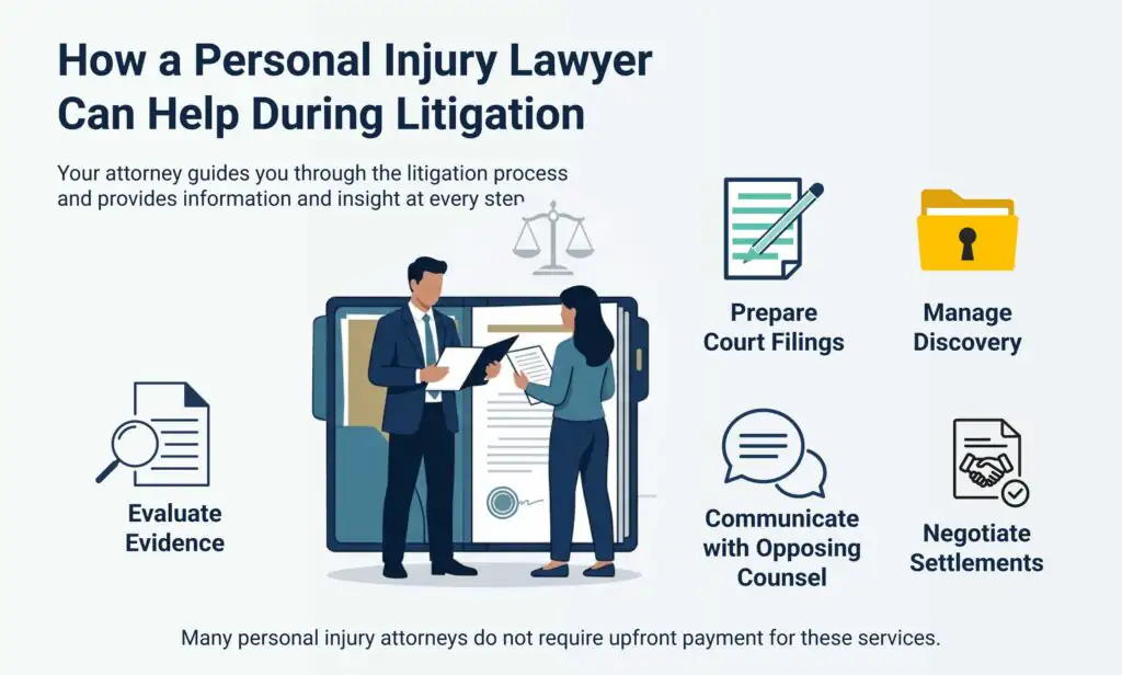 How a Personal Injury Lawyer Can Help During Litigation