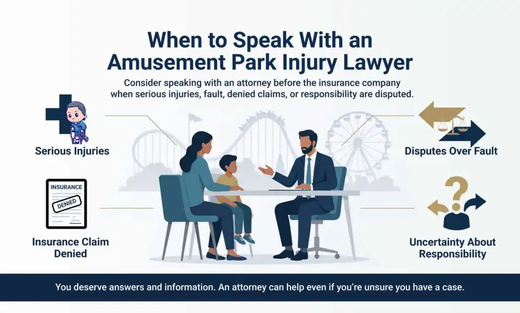 When to Speak With an Amusement Park Injury Lawyer